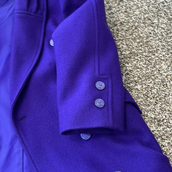 Vintage 90s Young Gallery Royal Purple Girls Long Dress Peacoat 7 - Picture 13 of 13